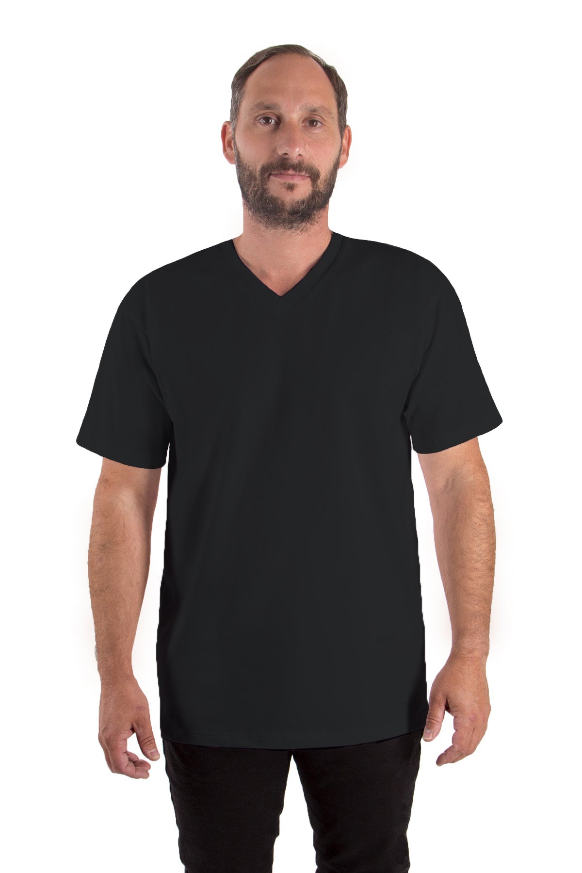 T-Shirt V-Neck (10er-Pack) - black