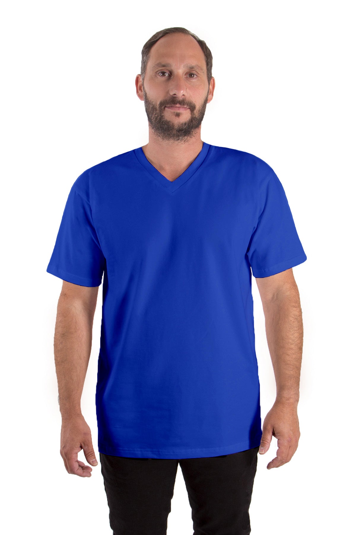 T-Shirt V-Neck (10er-Pack) - royal