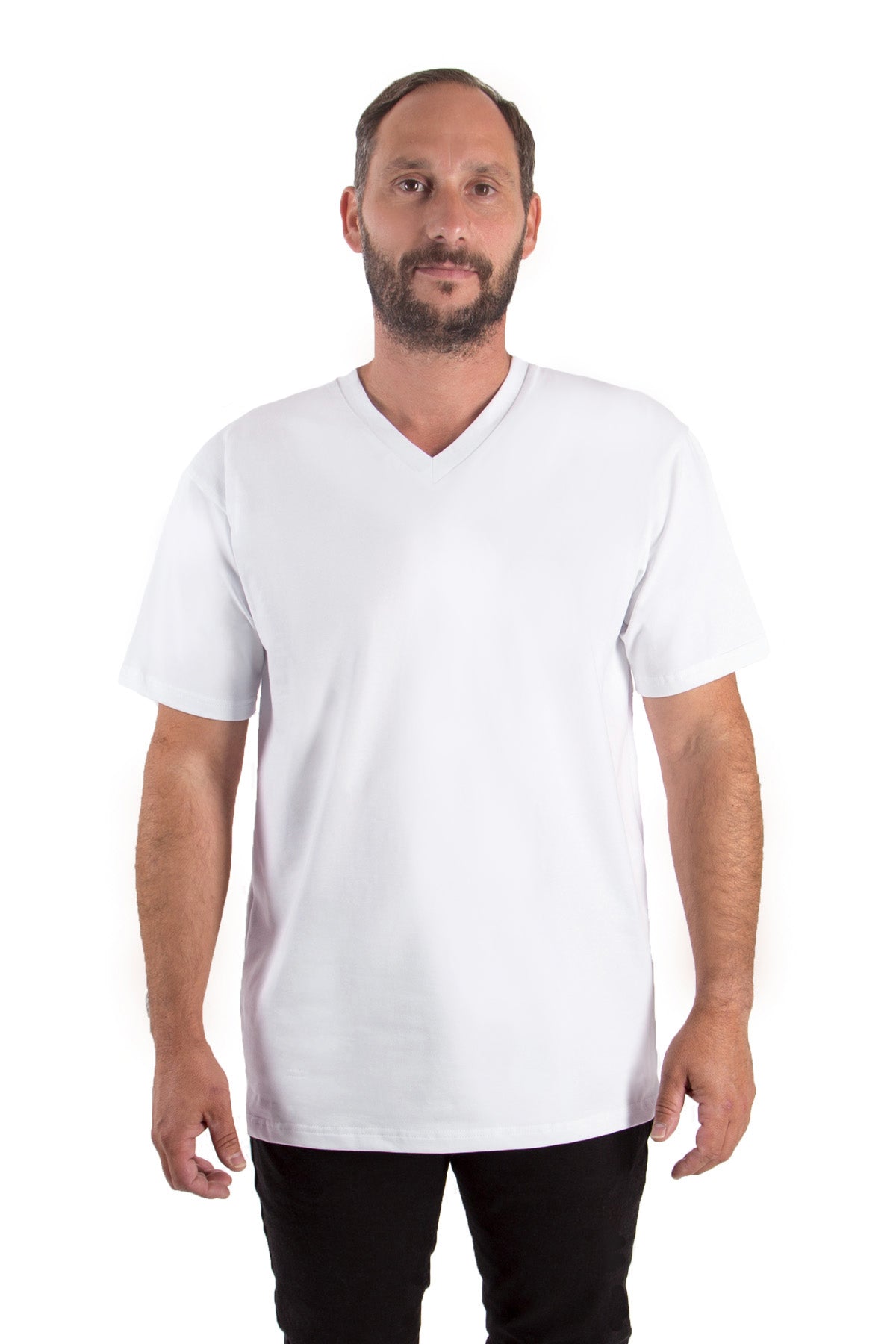 T-Shirt V-Neck (10er-Pack) - white